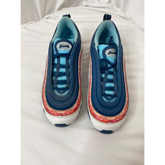 Girls Size 4.5Y Sneakers Nike Air Max 97 GS Swoosh Running Trainers - Picture 4 of 15